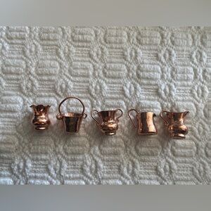 5 piece miniature copper set